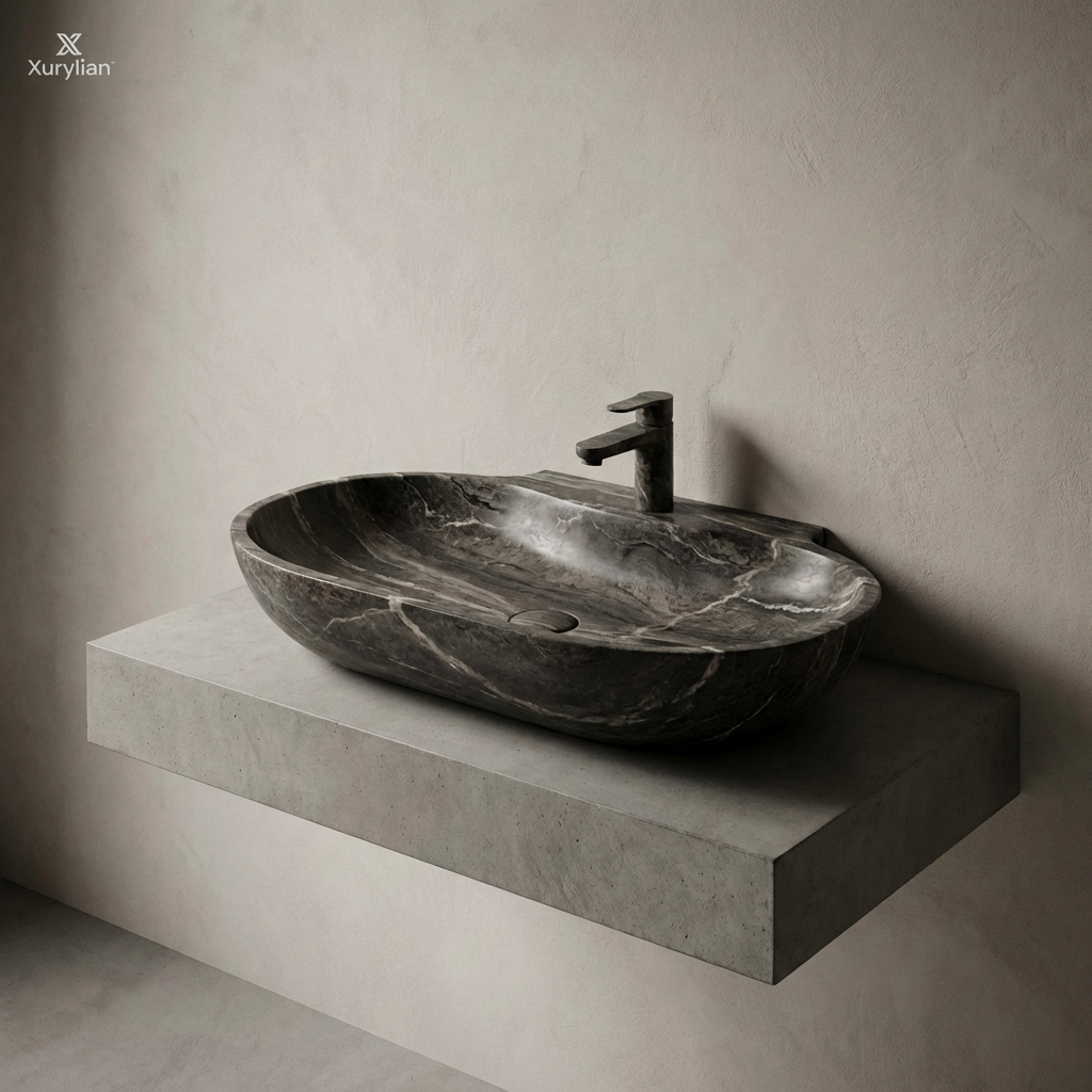Xurylian™ Obsidia Stone Vessel Basin