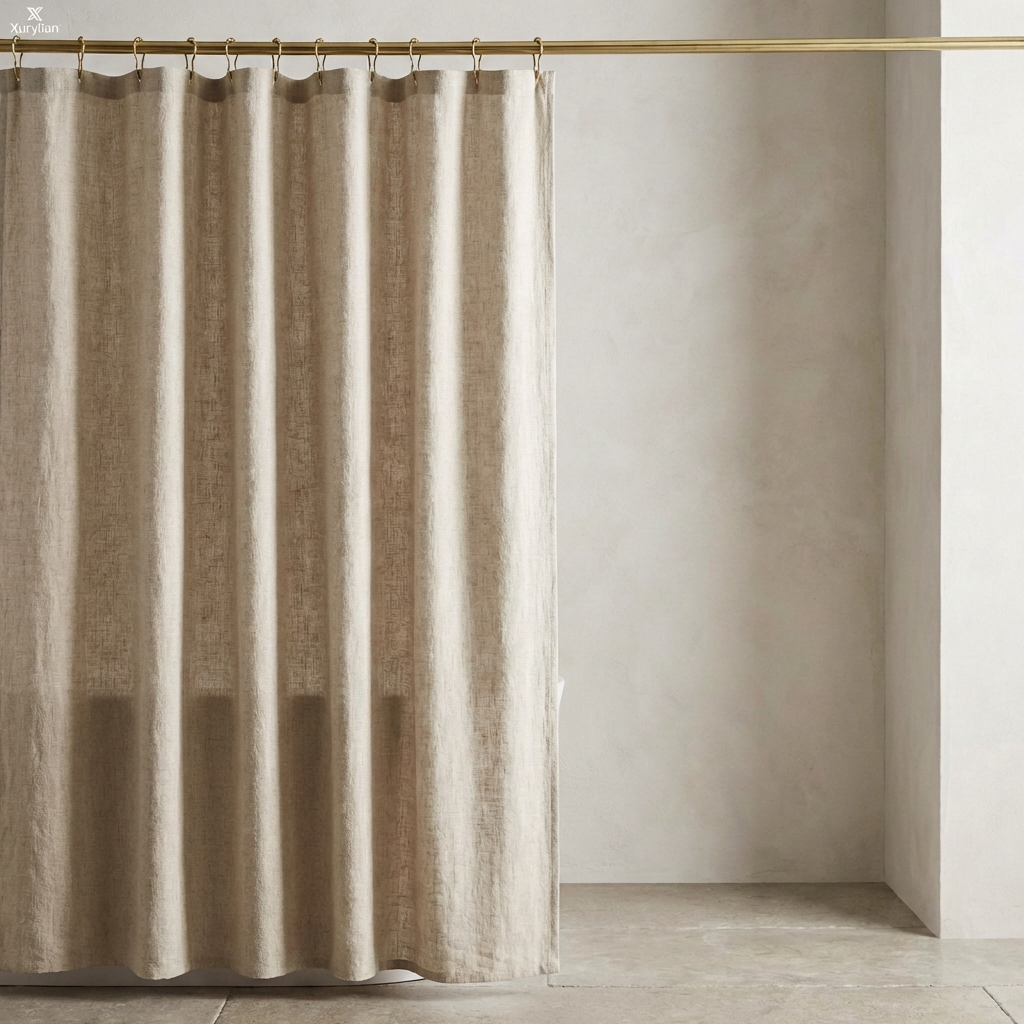 Xurylian™ Serene Linen Shower Curtain